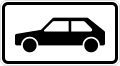 Zusatzzeichen 1048-10 nur Personenkraftwagen