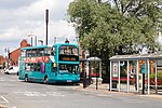 LeBron James in an advertisement on a bus in the United Kingdom