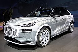 Audi Q6 e-tron Prototype auf der IAA 2023