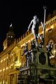 Neptune Fountain by Giambologna - night view