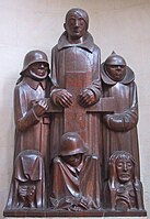 Das Magdeburger Ehrenmal, gan Ernst Barlach a gafodd ei ddatgan yn 'gelf ddirywiedig' am i'r ffigyrau heb gael gyrff delfrydol, perffaith