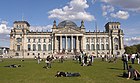 Platz der Republik mit Reichstagsgebäude