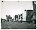 Cambridge Street frontage, looking northwesterly from the center of the street at a point near Blossom Street, December 4, 1952