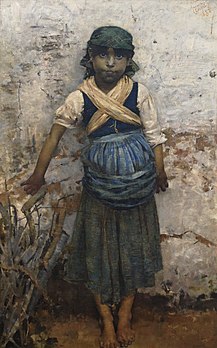 Cansada, huile sur toile de Henrique Pousão (1882) exposée au musée Soares dos Reis à Porto. (définition réelle 2 580 × 4 139)