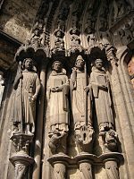 Portada meridional de la catedral de Chartres (c. 1215–20).