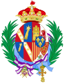 Coat of Arms as Infanta and Princess of Civitella-Cesi (1935-1986)