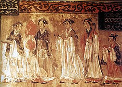 河南省の「打虎亭漢墓」の壁画