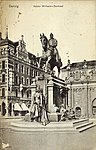 Das Danziger Kaiser Wilhelm-Denkmal von 1903 auf einer zeitgenössischen Postkarte