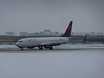 Delta Airlines Boeing 737-832 at Minneapolis/St. Paul International Airport