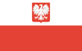 Bandera de Polonia con escudo de armas (1955-1980)