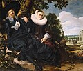 『イサーク・マッサとベアトリクス・ファン・デル・ラーンの結婚肖像画』(1622年頃) フランス・ハルス