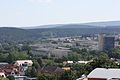 Blick von der Sturmheide auf das Wohngebiet mit dem Stollenhochhaus