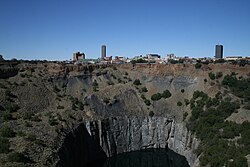 City centre seen over the Big Hole