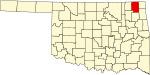 State map highlighting Craig County