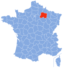 Localizacion de Marna en França