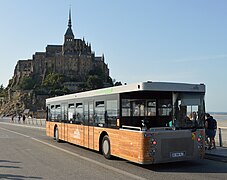 Shuttlebus voor de Mont Saint-Michel in 2024