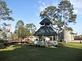 Pavillion and flags