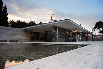 Barcelona Pavilion, Barcelona, Spain, by Ludwig Mies van der Rohe, 1929[246]