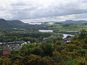 De rivier de Tay mei de Friarton Brêge