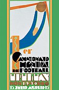 Affiche officiel de la Coupe du monde de 1930.