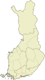 Location o Vantaa in Finland