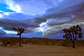 Massive clouds sweep across the Mojave