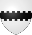 Coat of arms of the Werde family, lords in part of Larochette in the 15th century.