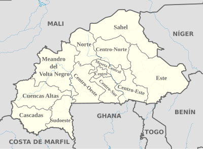 Regiones de Burkina Faso.