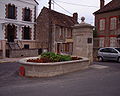 The monument to the French writer and philosopher Albert Camus (1913-1960), built in the small town of Villeblevin (France) where he found death in a car crash on January 4, 1960