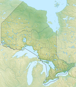 Map showing the location of Nagagamisis Provincial Park