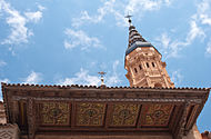 Torre mudéjar de la colegiata de Calatayud.