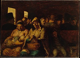 The Third-Class Carriage (c. 1862–64), oil on canvas, 65.4 x 90.2 cm., Metropolitan Museum of Art