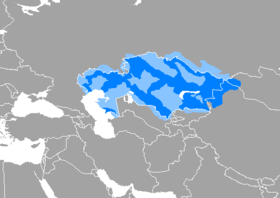 Mapa rozšíření jazyka