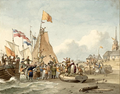 Landing Willem Frederik Scheveningen in 1813 Nicolaas Lodewijk Penning (1764 -1818)