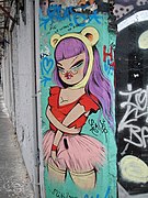 Graffiti by Miss Van, Barcelona