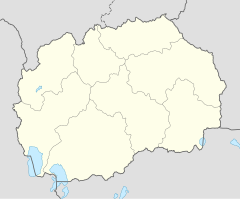 Štip ubicada en Macedonia del Norte