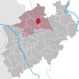 Lage des Münster in Nordrhein-Westfalen (anklickbare Karte)