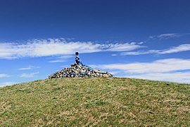 Un ovoo, dans l'aïmag (province) d'Övörkhangai.