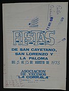 Portada Programa de Fiestas San Cayetano, San Lorenzo y La Paloma 1978, Madrid.jpg