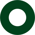 Pakistan 1947 to present A two color green and white roundel