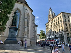 Ulrich Zwingli Monument, Limmatquai (Ank Kumar) 01.jpg