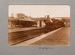 Het station rond 1900.