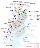 中央区・鉄道路線図