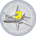 Oznaka rozpoznawcza 3 Skrzydła Lotnictwa Transportowego (wzór: czerwiec 2011).