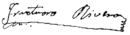 Firma di Fructuoso Rivera