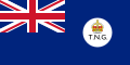 Bandera del Territorio Anglo-Australiano de Nueva Guinea (1914-1949) y del Territorio de Papúa y Nueva Guinea (1949-1965)