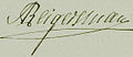 Handtekening Andreas Reigersman (1767-1831)
