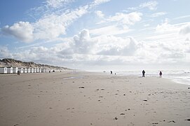 Badehuse på stranden ved Blokhus