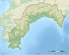 Voir sur la carte topographique de la préfecture de Kōchi