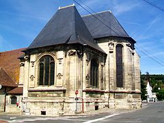 Église Saint-Martin, transept sud et chœur Renaissance.
